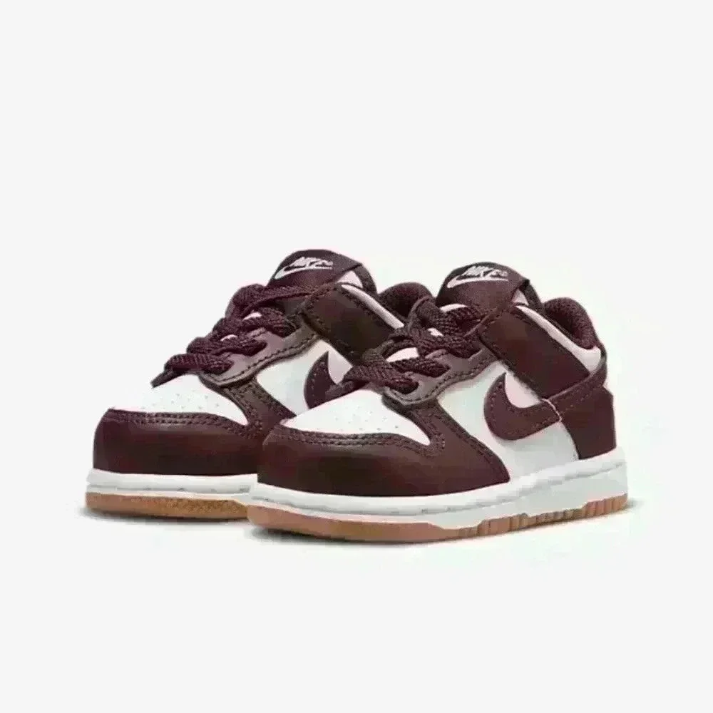Bling Nike Dunk Low Baby Toddler Brown Sneaker Shoes Customized with Crystals